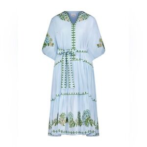 erica wilson x roller rabbit valonia dress - hydrangea